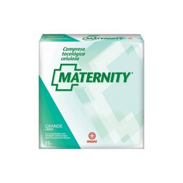 compresa indas maternity tocologica celulosa 25u