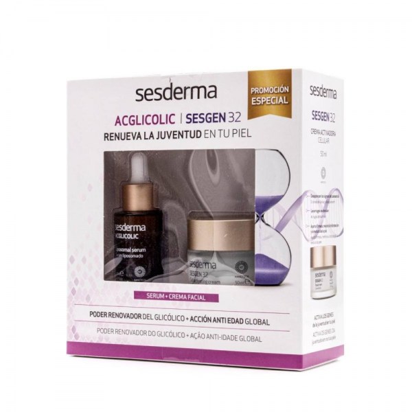 pack sesgen 32 crema acglicolic serum sesderma
